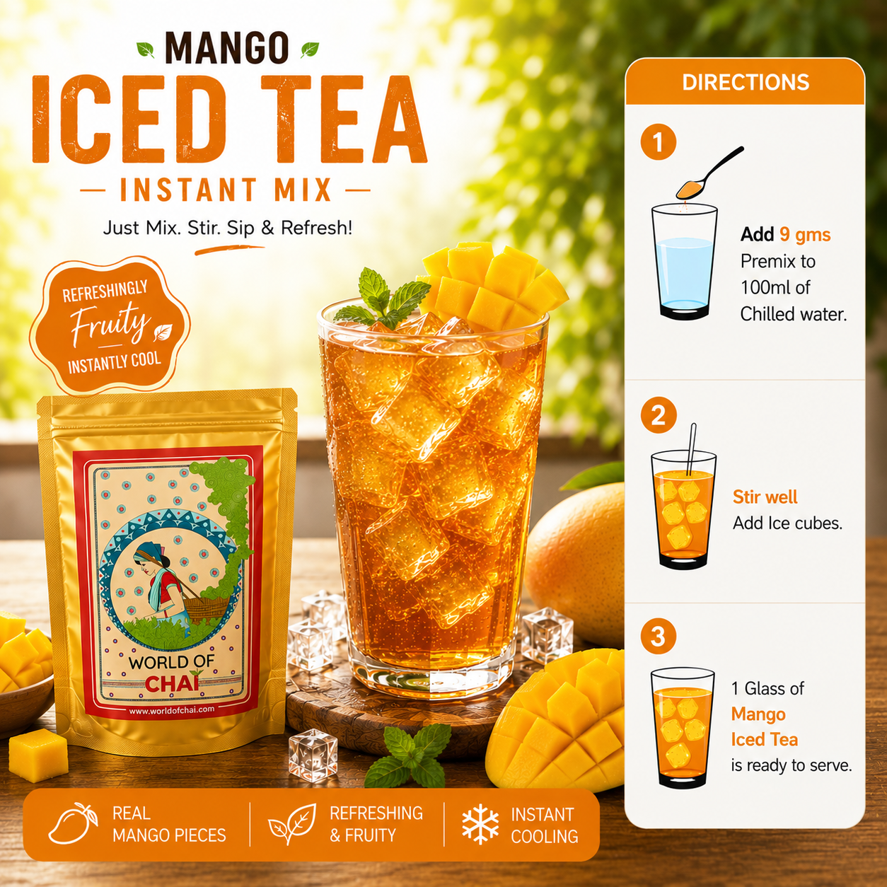 Mango Iced Tea Instant Mix