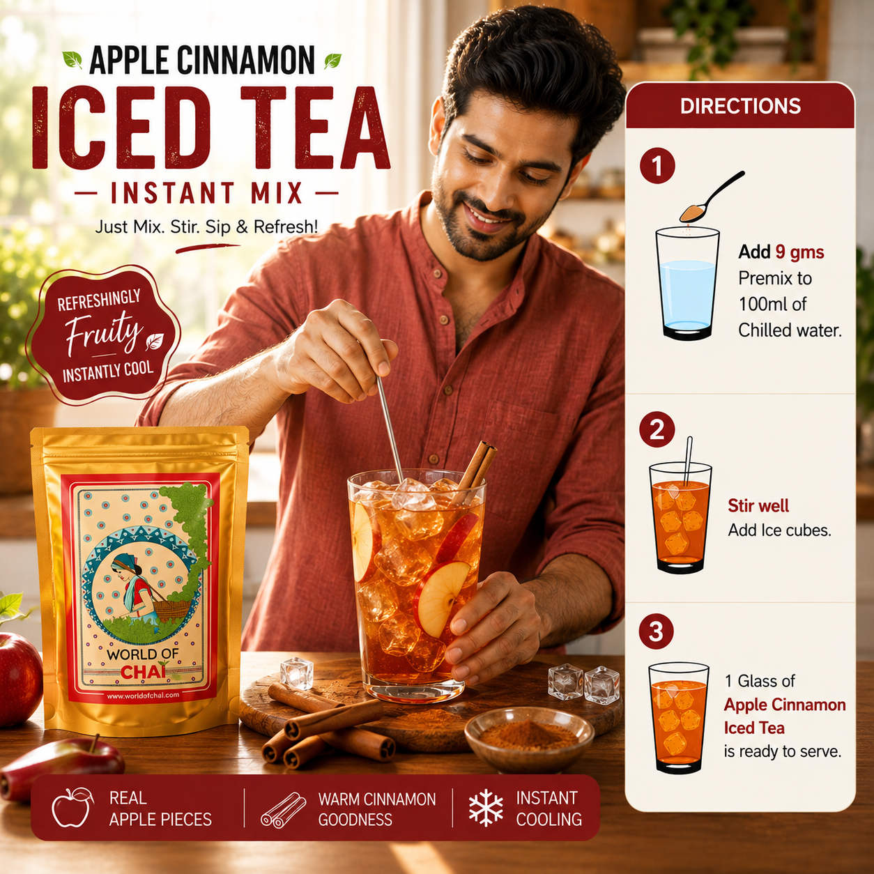 Apple cinnamon Iced Instant Mix
