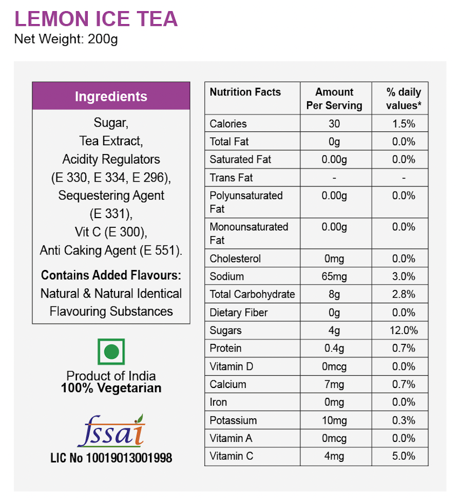 Lemon Iced Tea (Instant Mix)