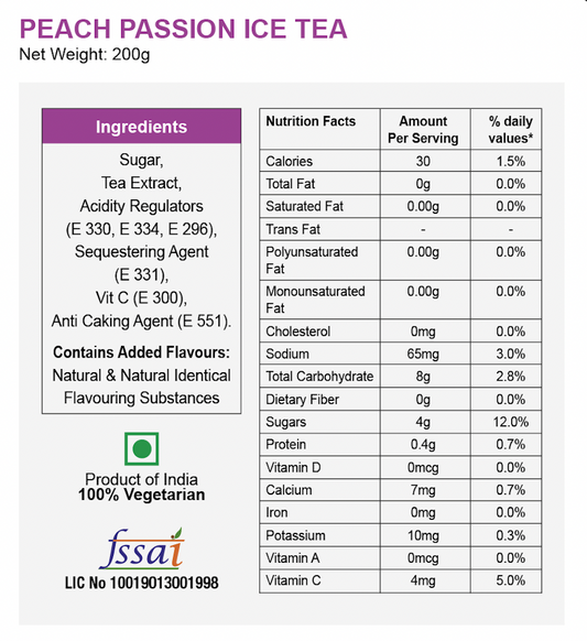 Peach Passion Iced Tea (Instant Mix)