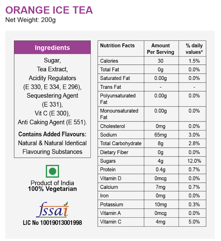 Orange Iced Tea (Instant Mix)