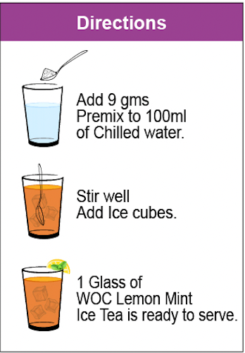 Mint Lemon  Iced Tea Instant Mix