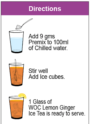 Ginger Lemon Iced Tea (Instant Mix)
