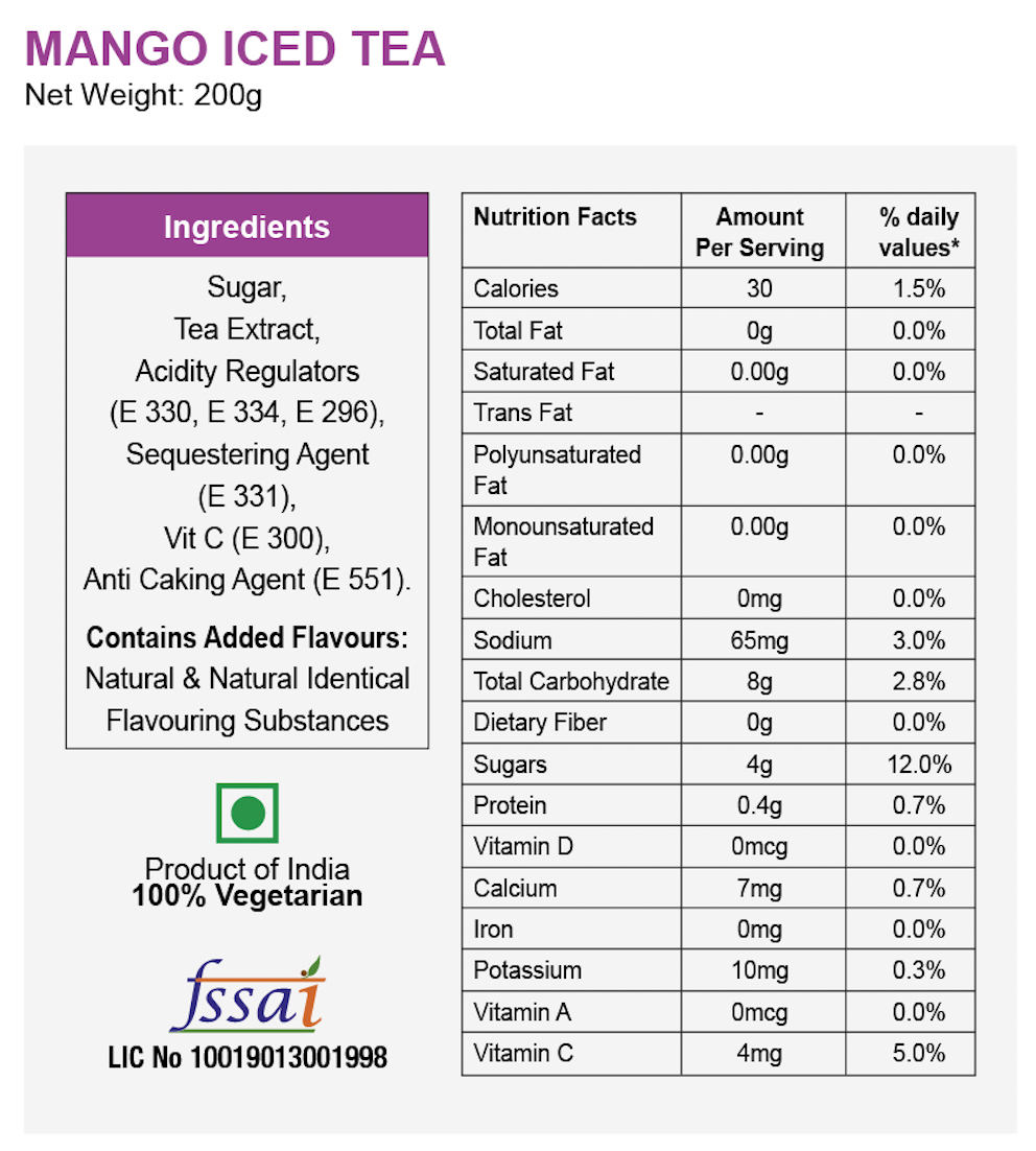 Mango Iced Tea Instant Mix