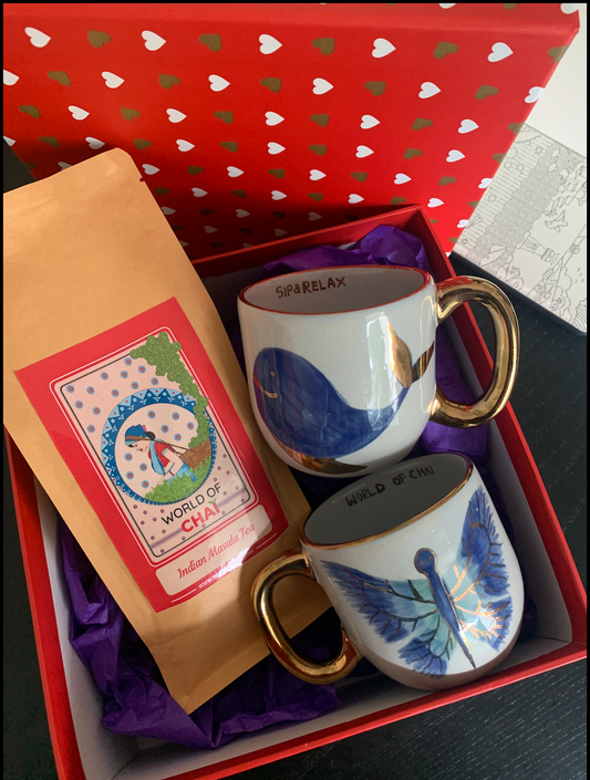 Handmade Tea with handcrafted Tea Cups