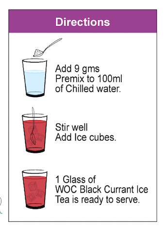 Blackcurrant Iced Tea Instant Mix