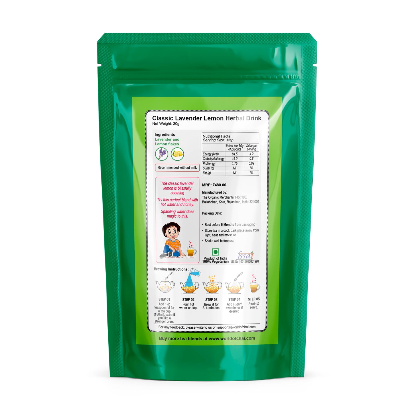 Classic Lavender Lemon Herbal Drink