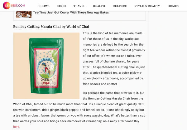 Zee Network| Top tea for Monsoons