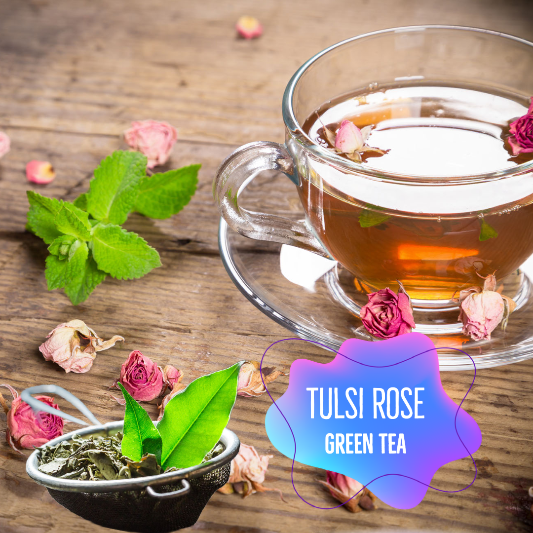 Tulsi Rose Green Leaf Tea