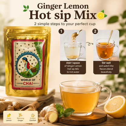 Ginger lemon Hot Sip Mix