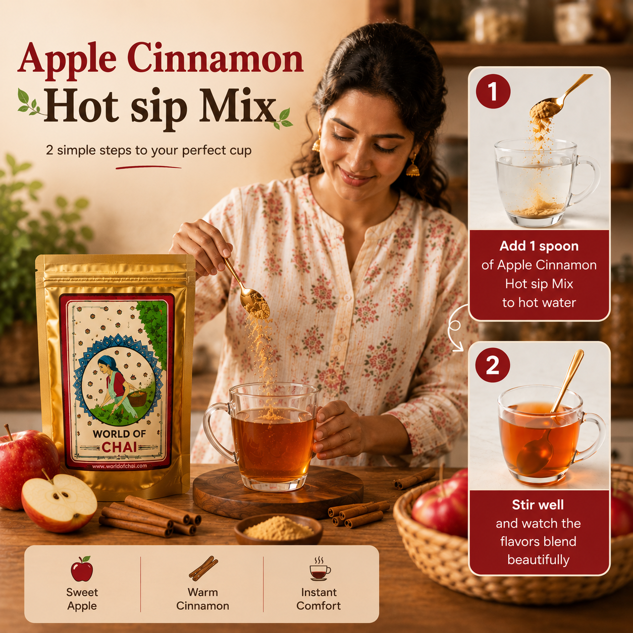 Apple cinnamon Hot Sip Mix