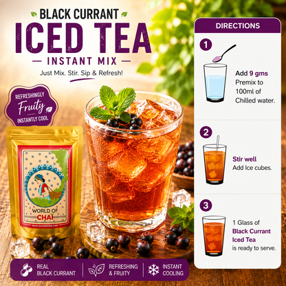 Blackcurrant Iced Tea Instant Mix