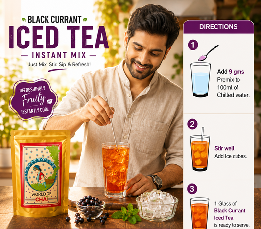 Blackcurrant Iced Tea Instant Mix