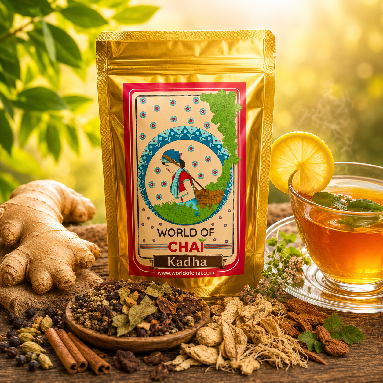 Kadha Tulsi, Kalimirch, Dalchini & Ginger