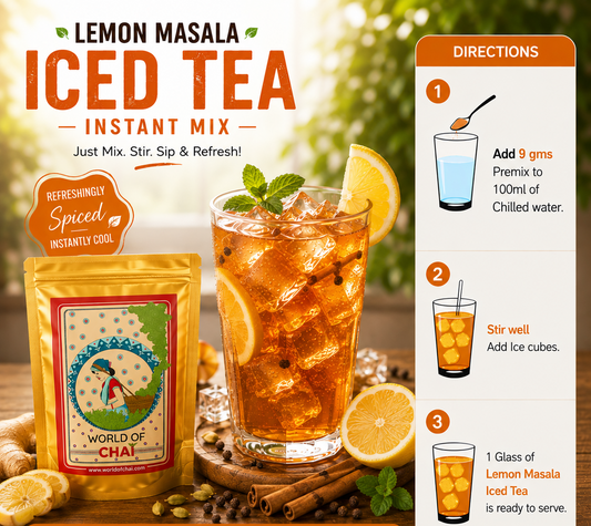 Lemon Masala Iced Tea Instant Mix
