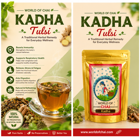 Kadha Tulsi, Kalimirch, Dalchini & Ginger