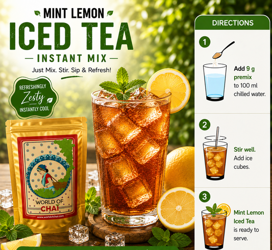 Mint Lemon  Iced Tea Instant Mix