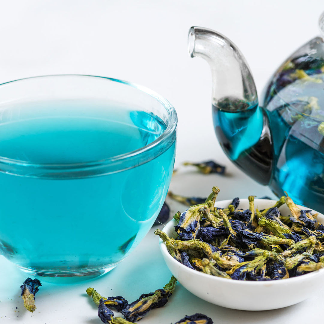 Blue Tea Making Flower Butterfly Pea flower Tea - Blue Tea – World Of Chai