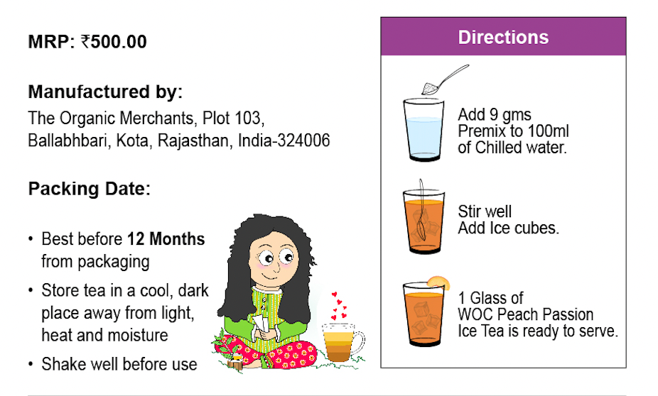 Peach Passion Iced Tea (Instant Mix)