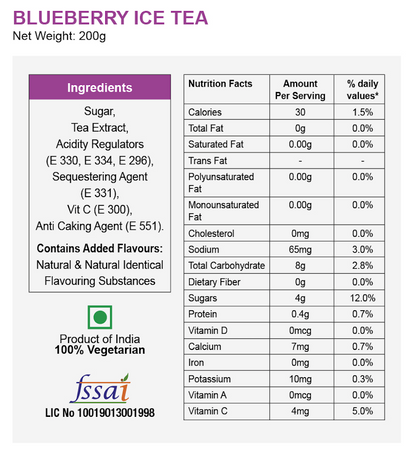 Blueberry Iced Tea Instant Mix