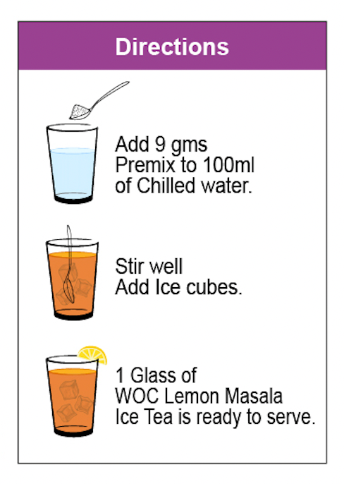 Lemon Masala Iced Tea Instant Mix