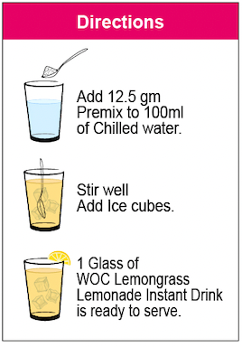 Lemonade Lemongrass instant  Mix