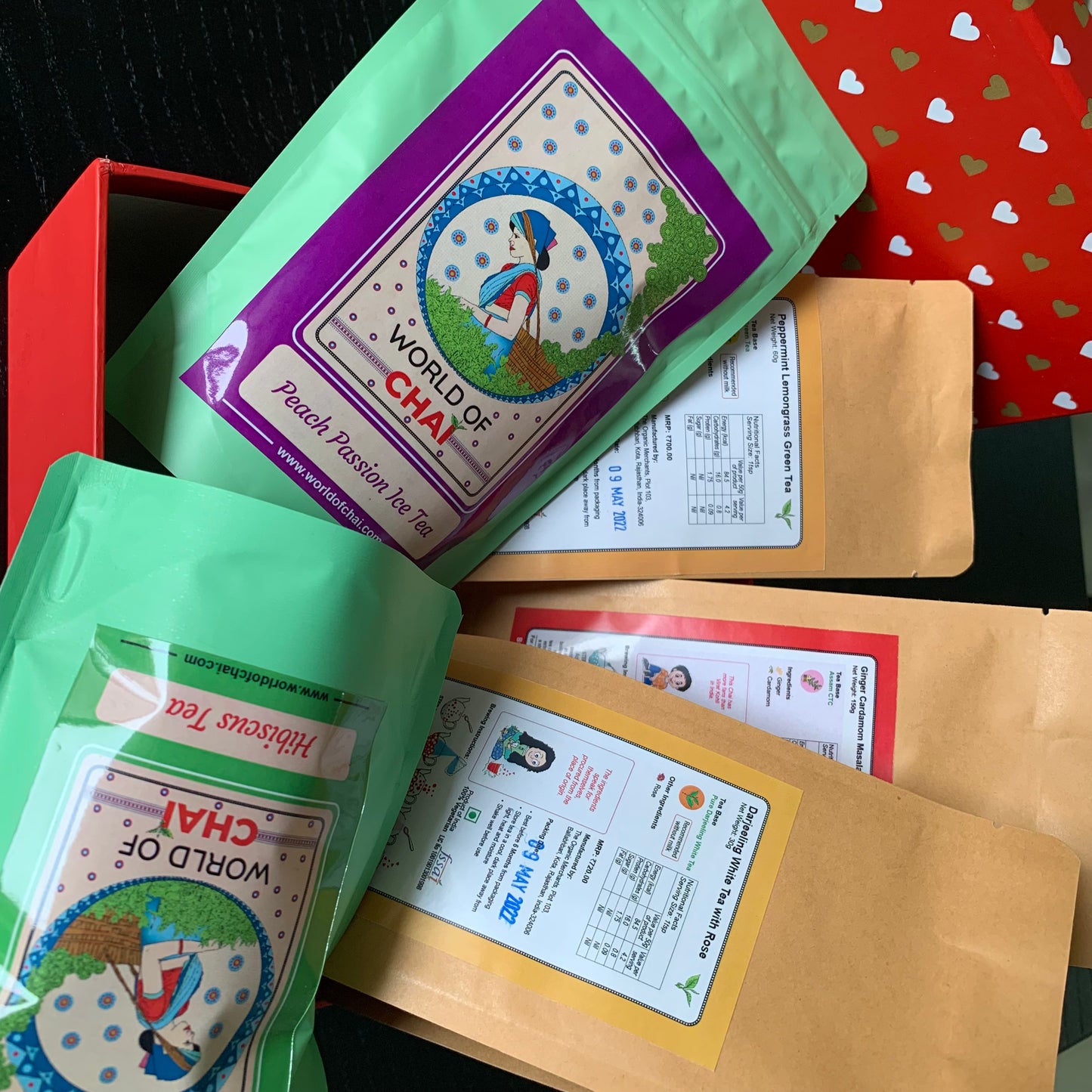 Exotic 5 Teas Gift hamper