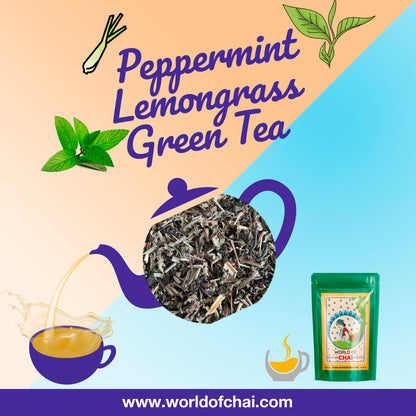 Peppermint Lemongrass Green Leaf Tea